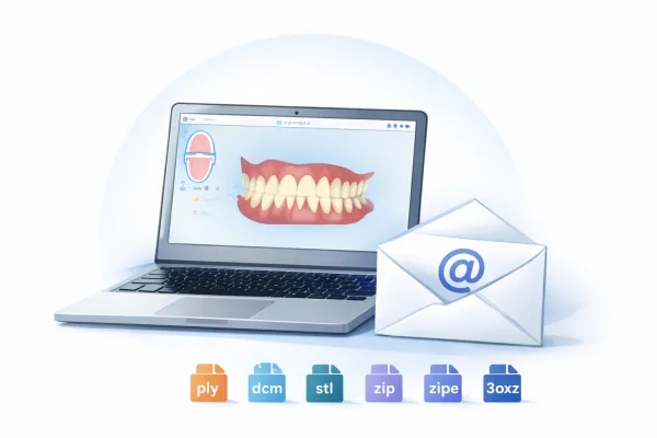 Step 1: 3D scan files ready to send